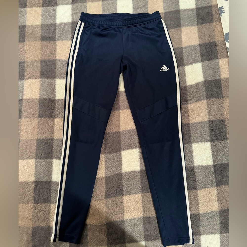 Adidas Striped Trackpants In Blue
